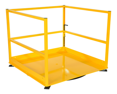 Steel Rotating Mezzanine Safety Gate System 53 In. x 53 In. x 42-3/16 In. 5,000 Lb. Capacity Yellow